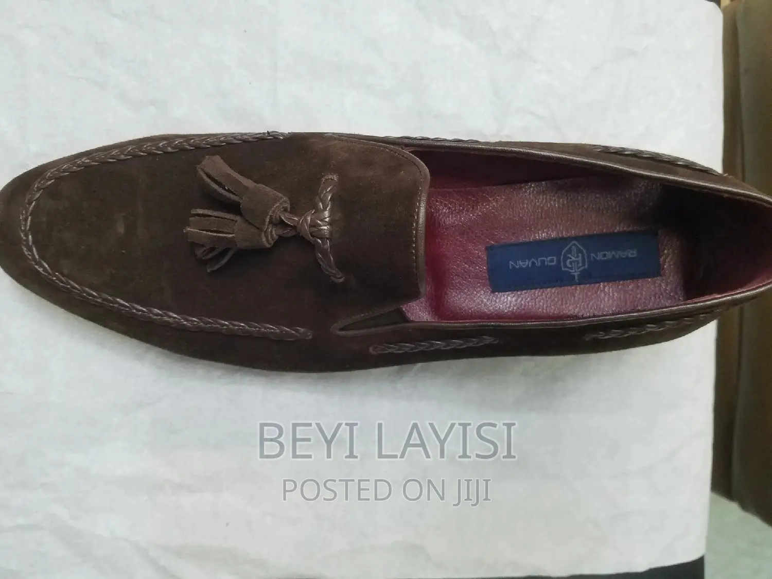 Italian Brown Suede Men Shoes