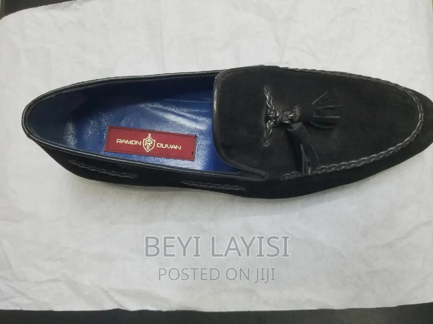 Black Suede Shoes for Men.Made in Italy