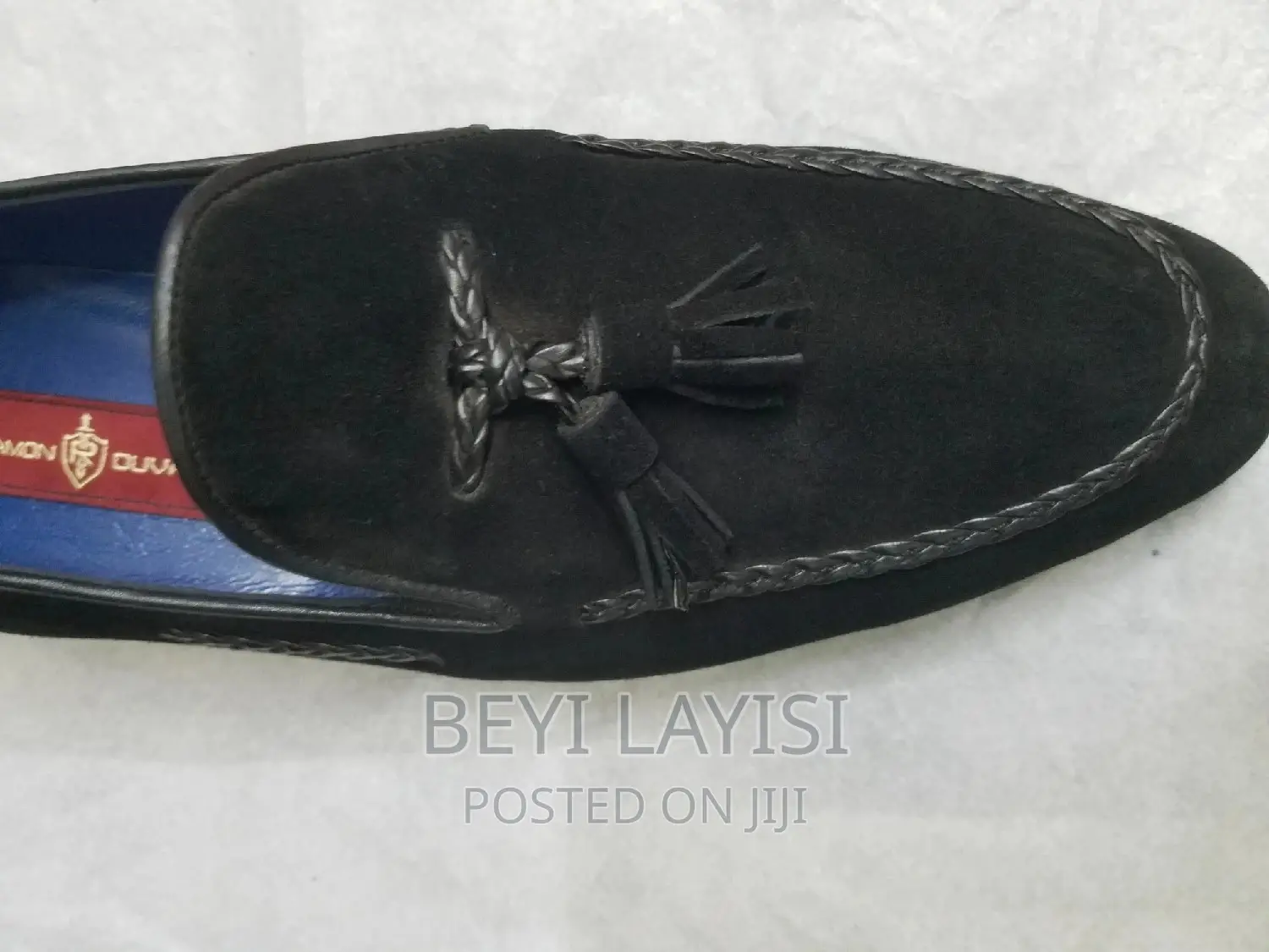 Black Suede Shoes for Men.Made in Italy