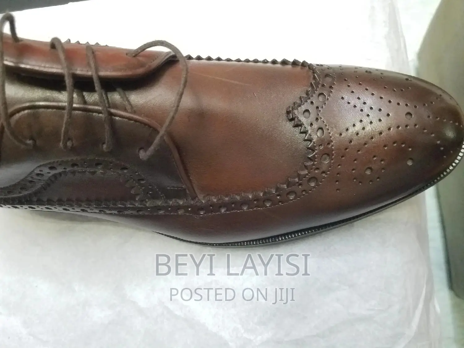 Pure Leather Brown Italian Oxford Shoes for Men