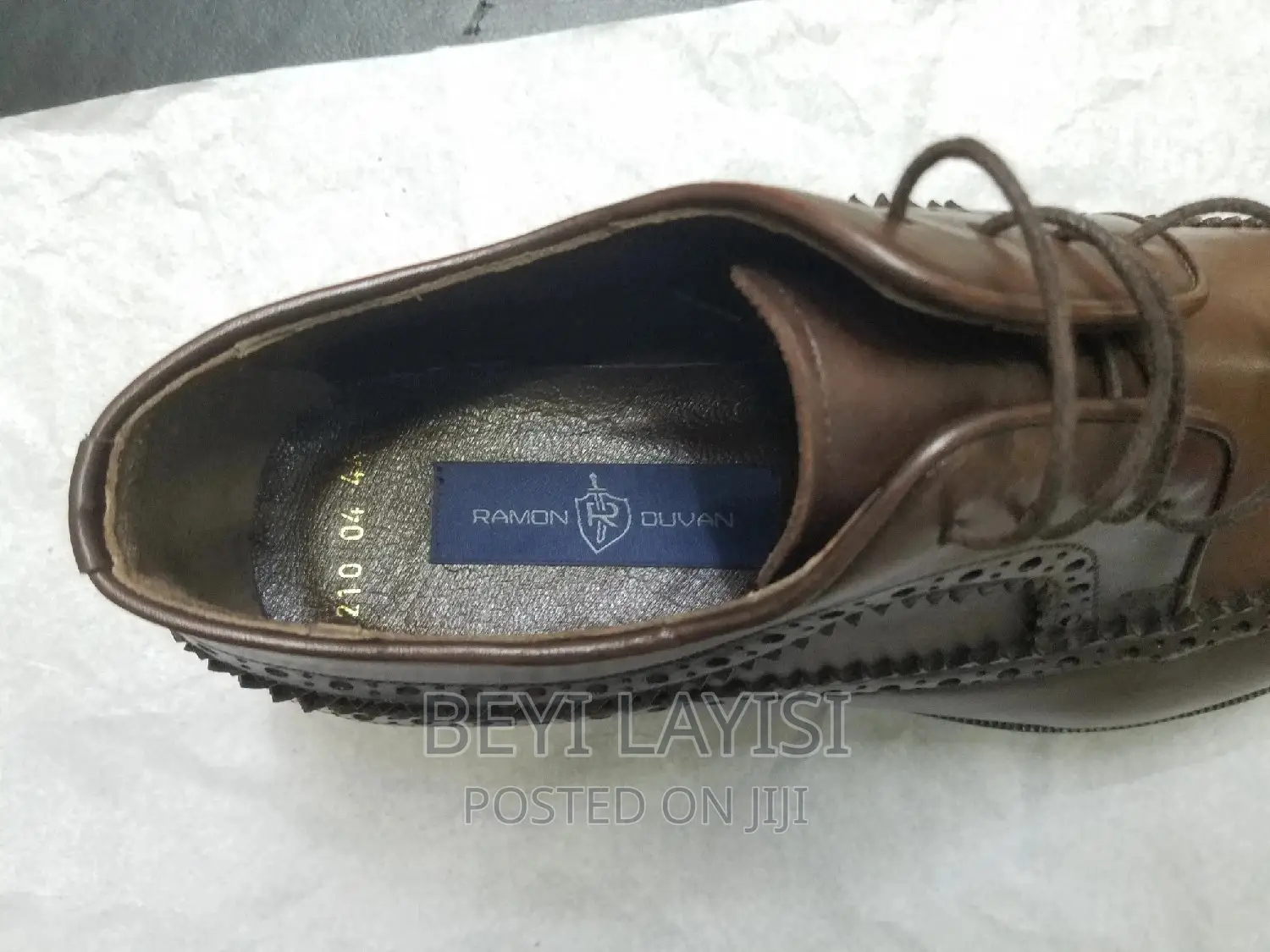 Pure Leather Brown Italian Oxford Shoes for Men