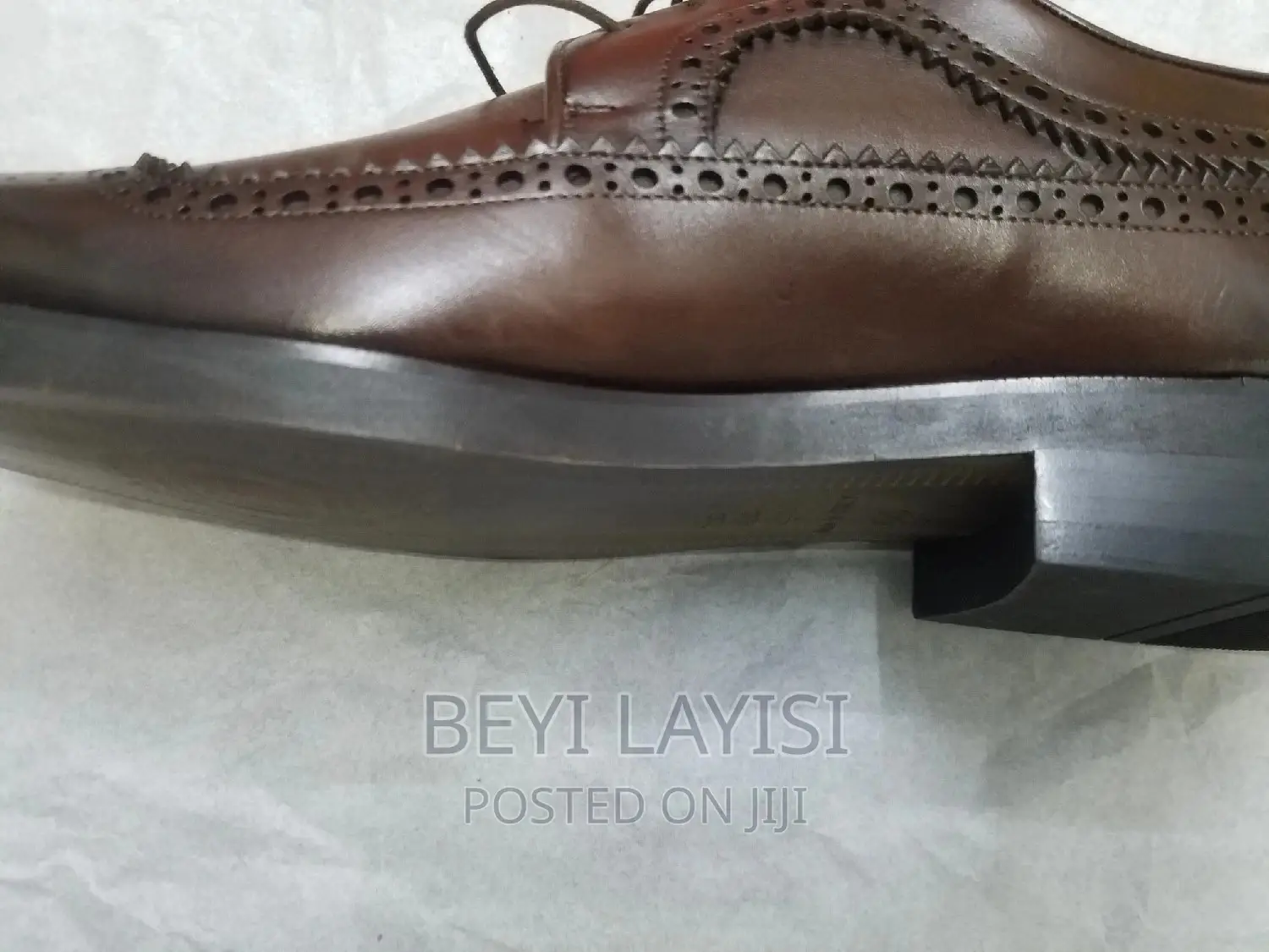 Pure Leather Brown Italian Oxford Shoes for Men