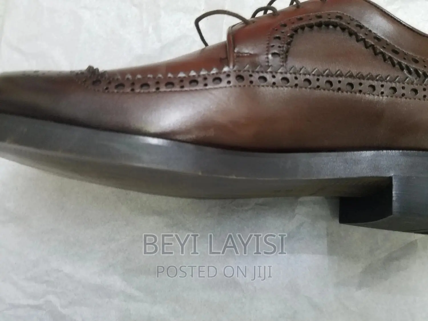 Pure Leather Brown Italian Oxford Shoes for Men