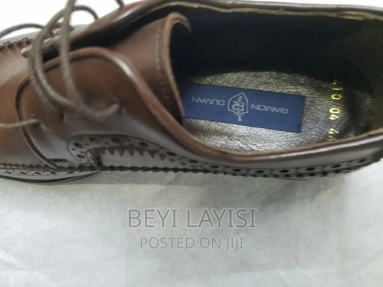 Pure Leather Brown Italian Oxford Shoes for Men