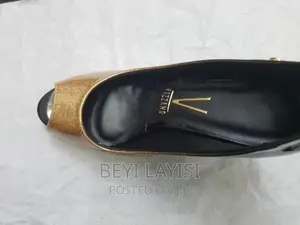 Golden Black Vizzano Ladies Heels.Made in Brazil