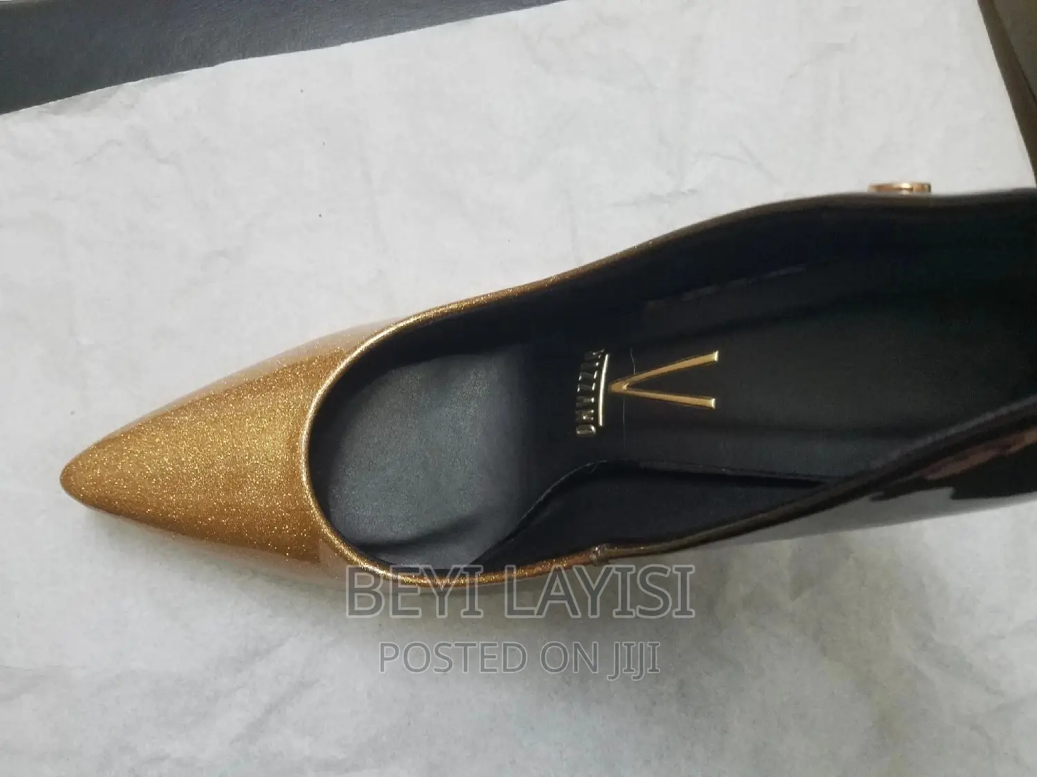 Hot Golden Ladies Stilettos.Made In Brazil