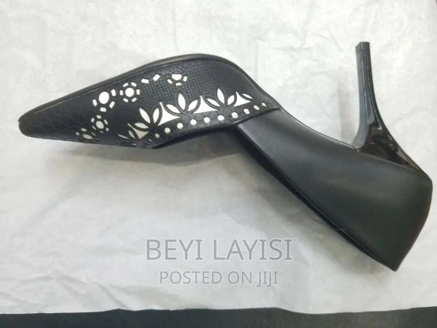 Brazilian Pure Black Leather Ladies Shoes