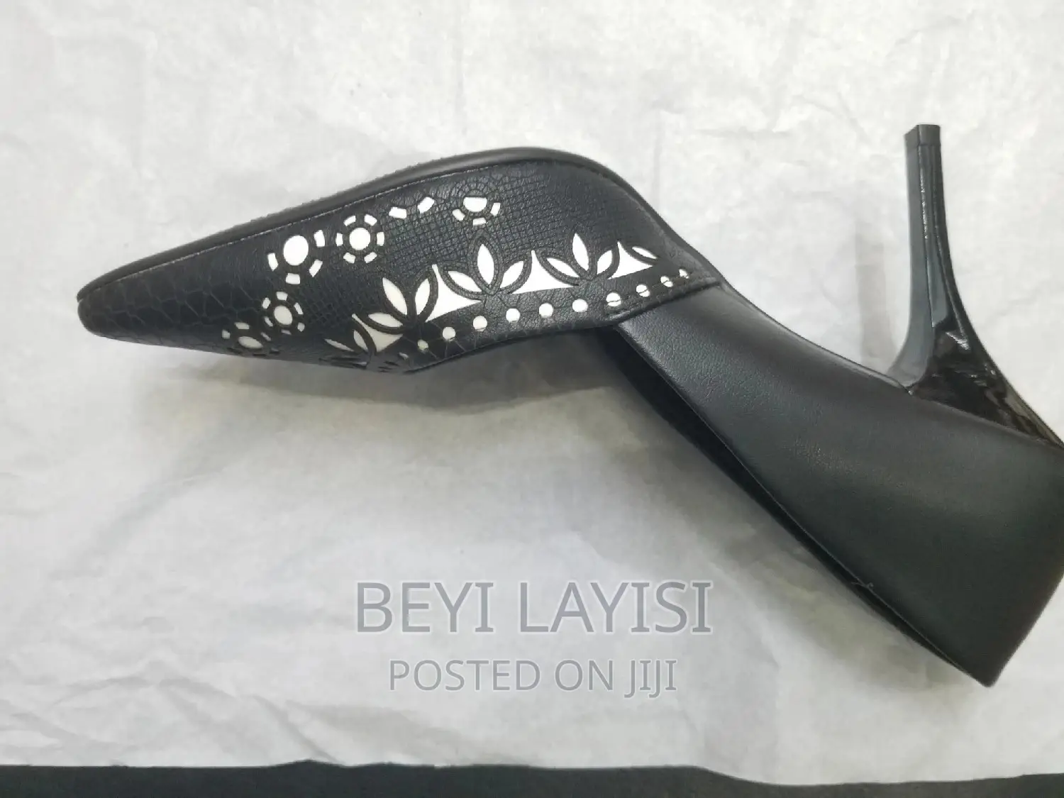 Brazilian Pure Black Leather Ladies Shoes
