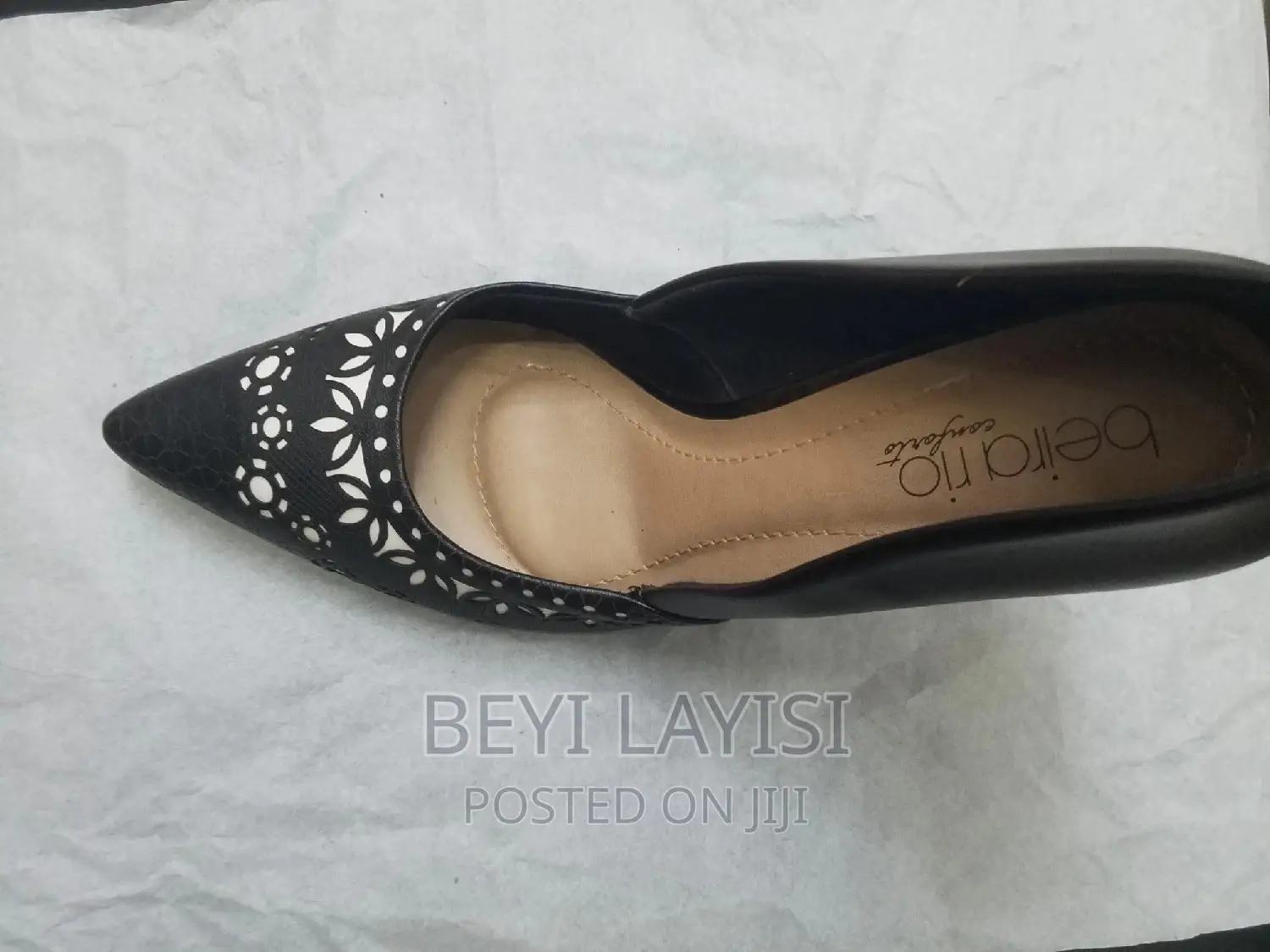 Brazilian Pure Black Leather Ladies Shoes