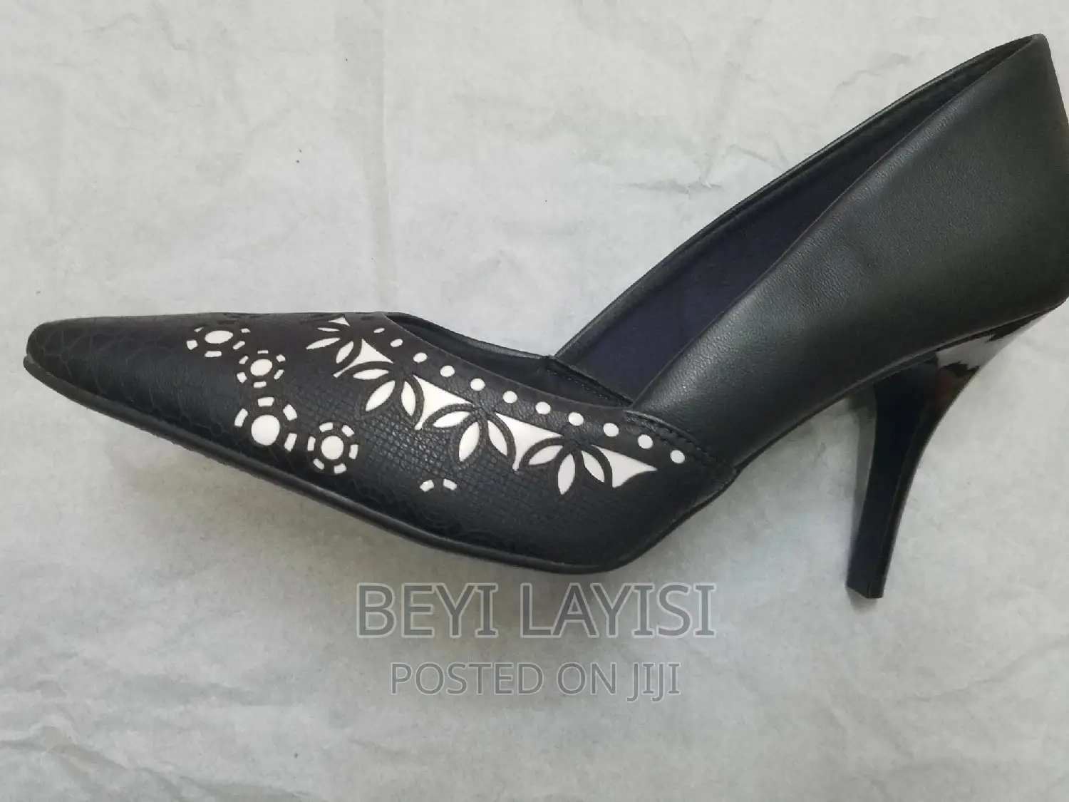 Brazilian Pure Black Leather Ladies Shoes