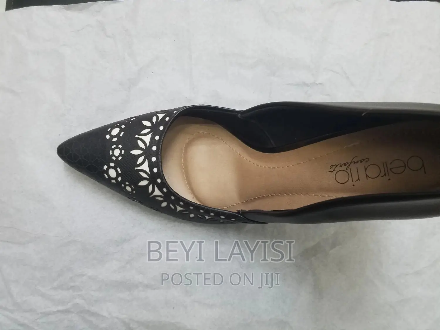 Brazilian Pure Black Leather Ladies Shoes