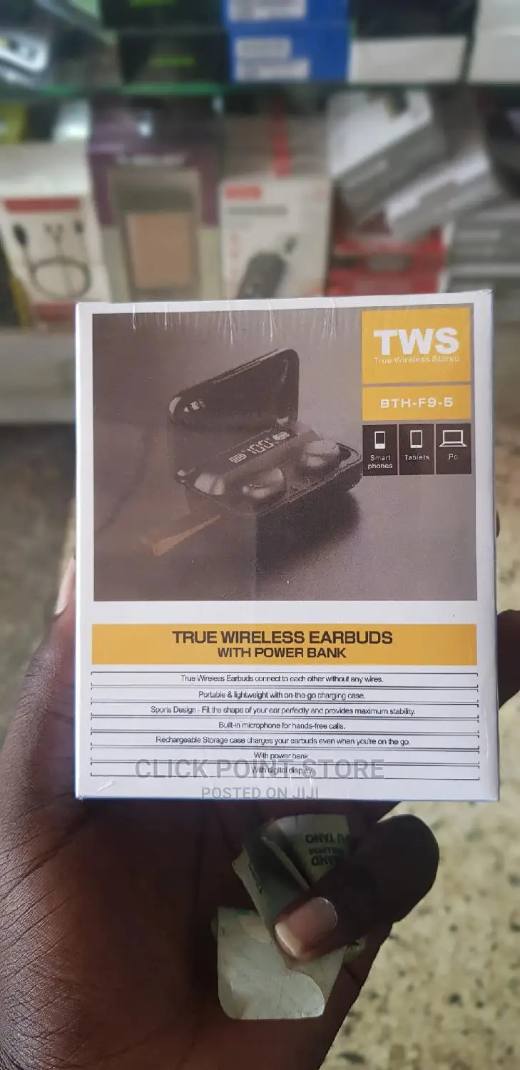 F9 True Wireless Earbuds/ Black