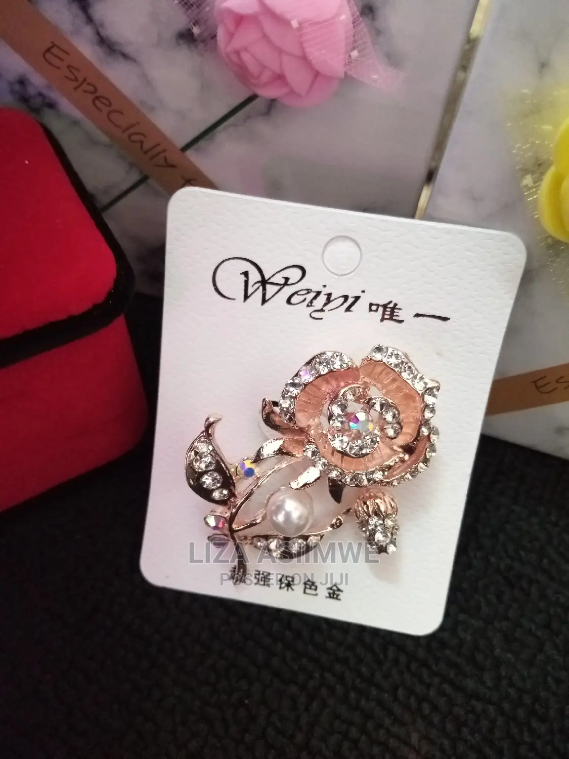 Rose Gold Brooches Available