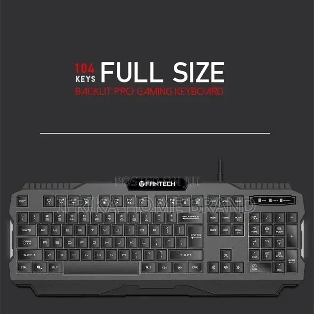 Gaming Keyboard Backlit Keyboards USB 104 Keycaps Keyboard
