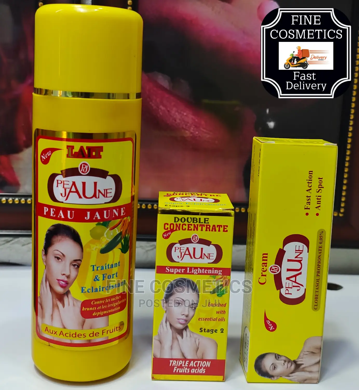 ORIGINAL PEAU JAUNE WHITENING SET Of Lotion, Serum And Tube