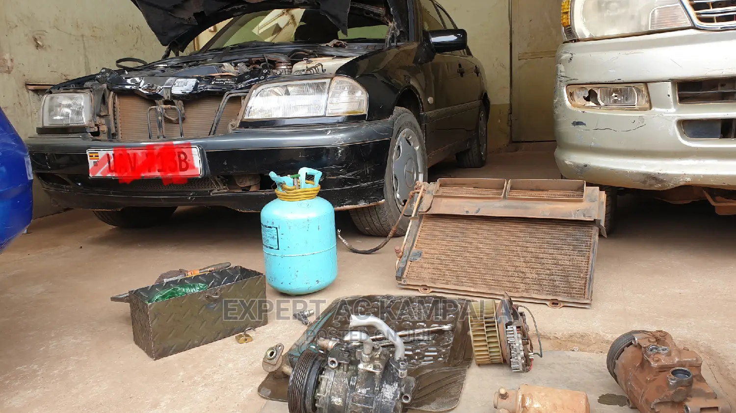 Benz AC Repair and Gas Refilling