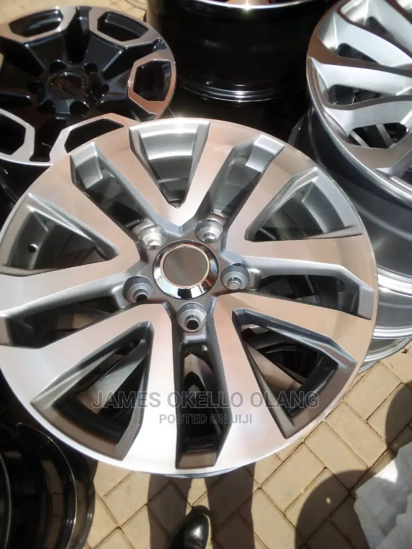 Landcrusier Rims Size 17 and 18 Respectively.
