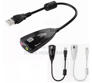External USB Sound Card 7.1 Adapter 5HV2 3D Audio