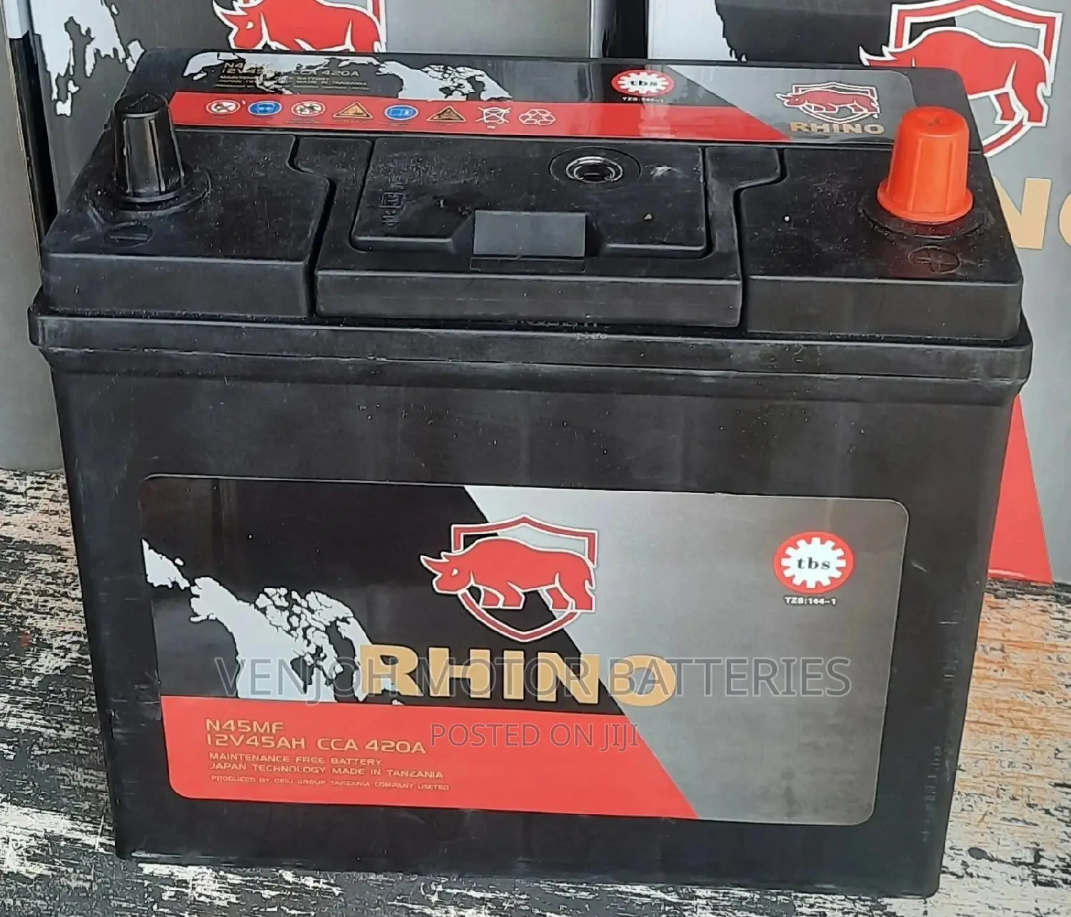 NS60 - 45 AH Rhino Japan Technology Maintenance Free Battery