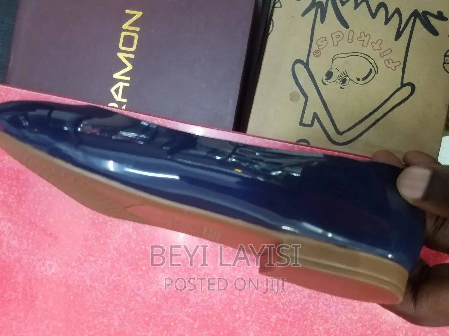 Cushioned Blue Pumps for Ladies With Pure Leather