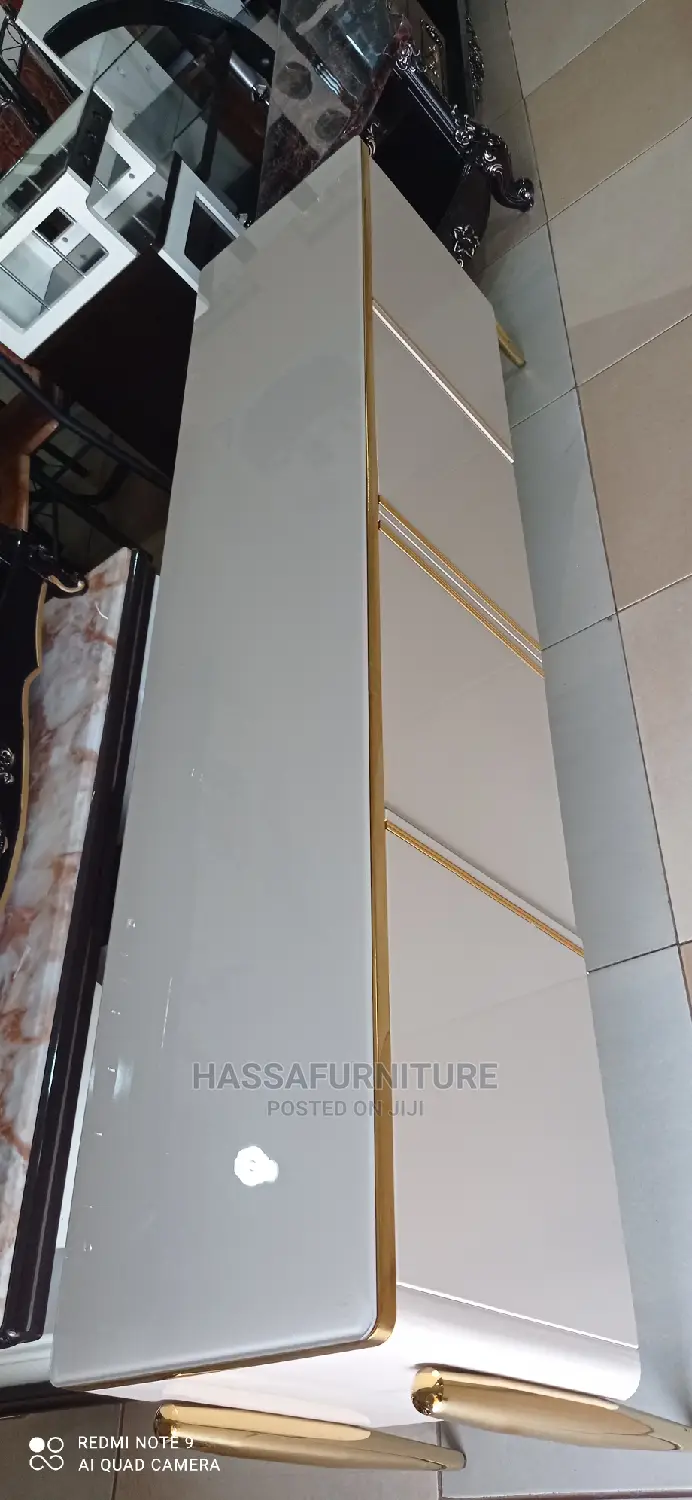 Golden Center Table and Stand