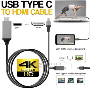 USB 3.1 C-Type to HDMI TV HDTV Cable -Mirroring Cable