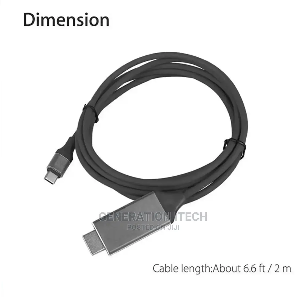 USB 3.1 C-Type to HDMI TV HDTV Cable -Mirroring Cable