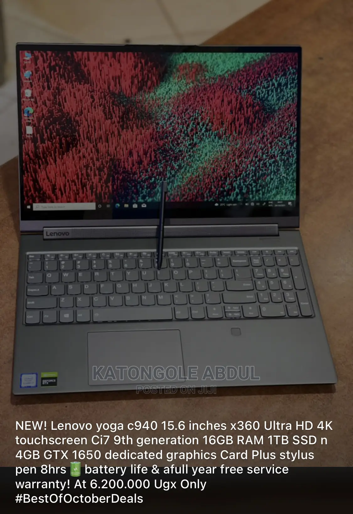 New Laptop Lenovo Yoga C740 16GB Intel Core I7 SSD 1T