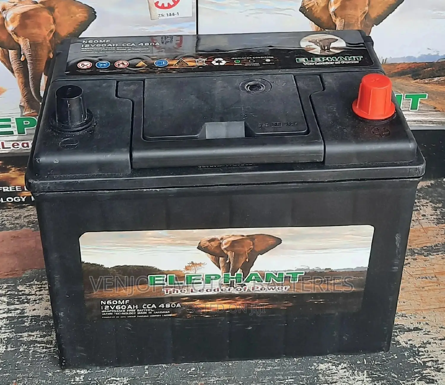 N60 - 60 AH Elephant Japan Technology Car Battery