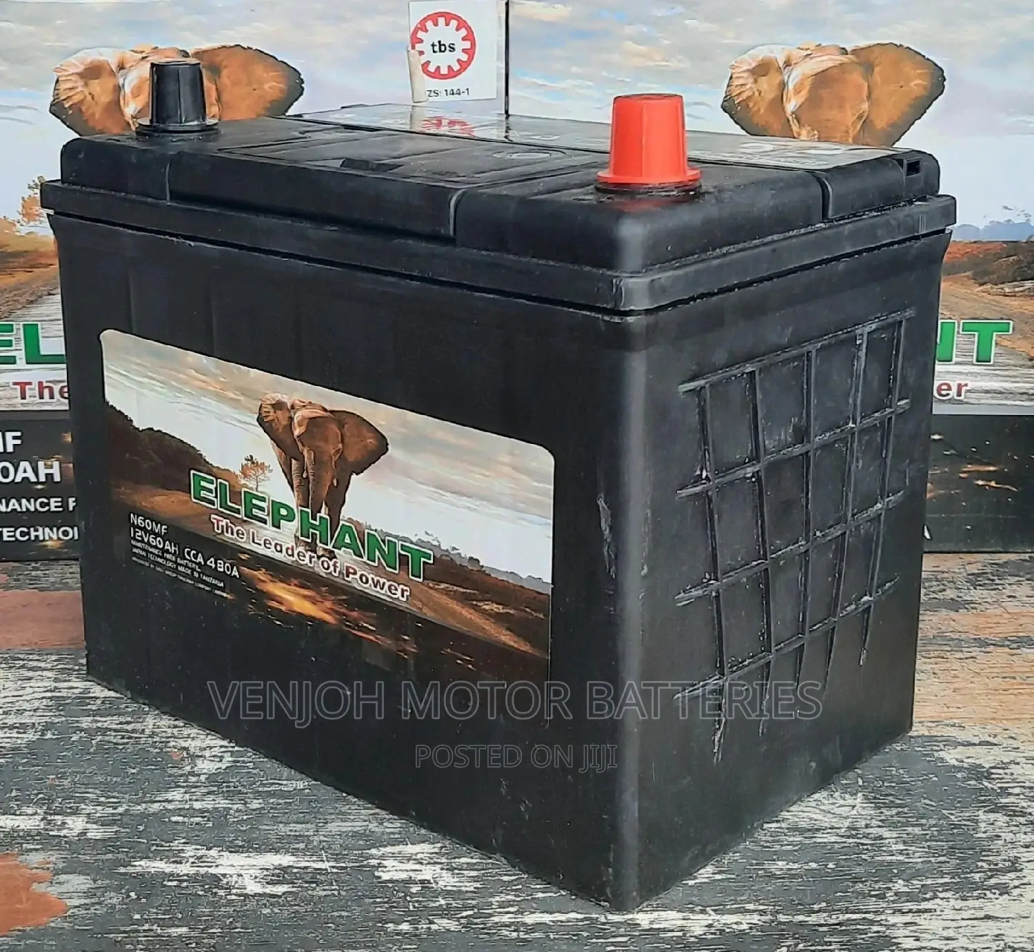 N60 - 60 AH Elephant Japan Technology Car Battery