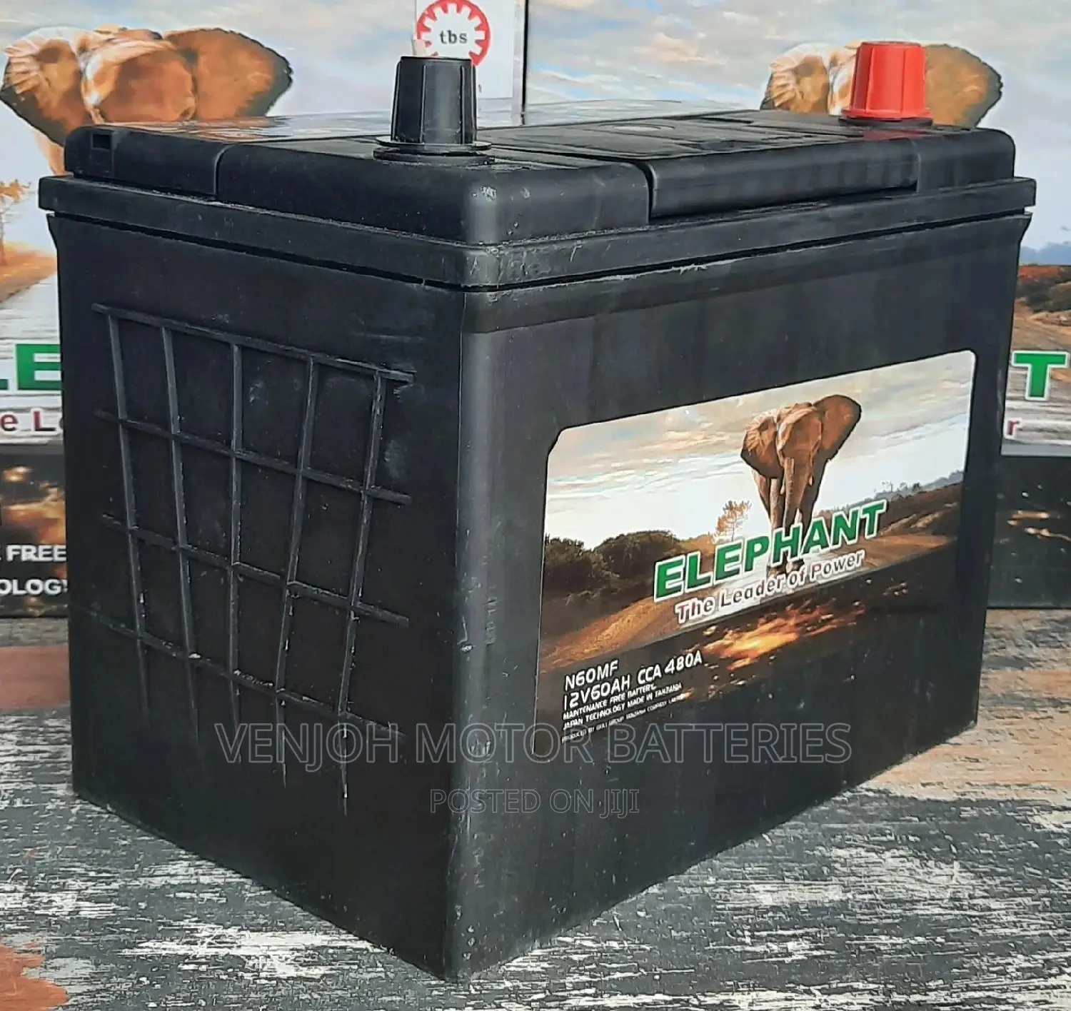 N60 - 60 AH Elephant Japan Technology Car Battery