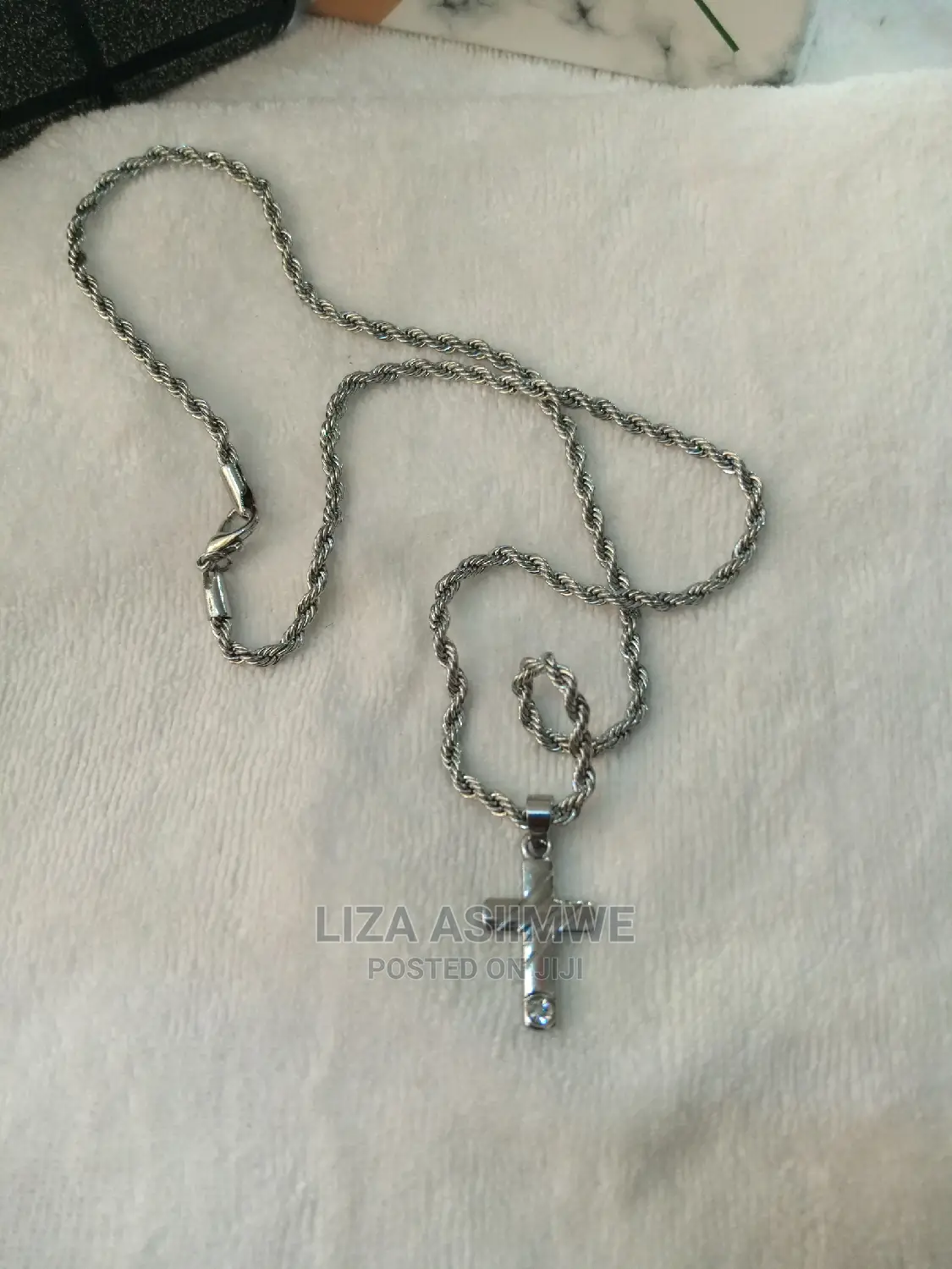 Rope Necklace Available (Unisex) With a Silver Pendant