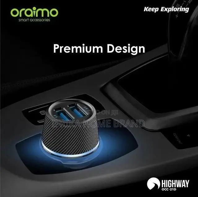 Car Charger Oraimo Dual USB Ultra Compact OCC-21D Charger