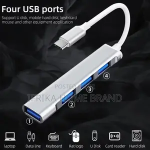 Type C to Hub 3.0 Multimedia Converter Splinter USB C Hub