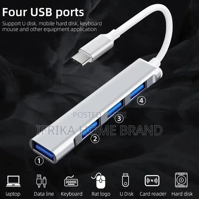 Type C to Hub 3.0 Multimedia Converter Splinter USB C Hub