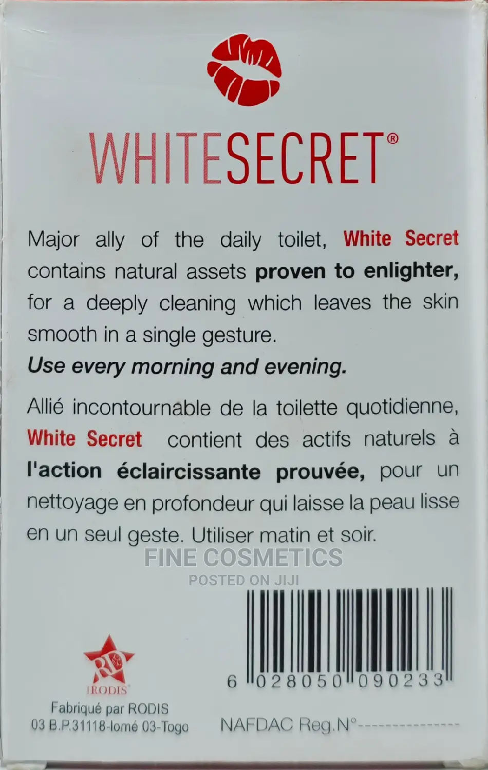 White Secret Whitening Set of 5; Lotion,Serum, Soap, Oil+DSR