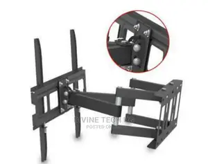 Double Arms TV Wall Bracket Mount Swivel Tilt For 32 To 70"