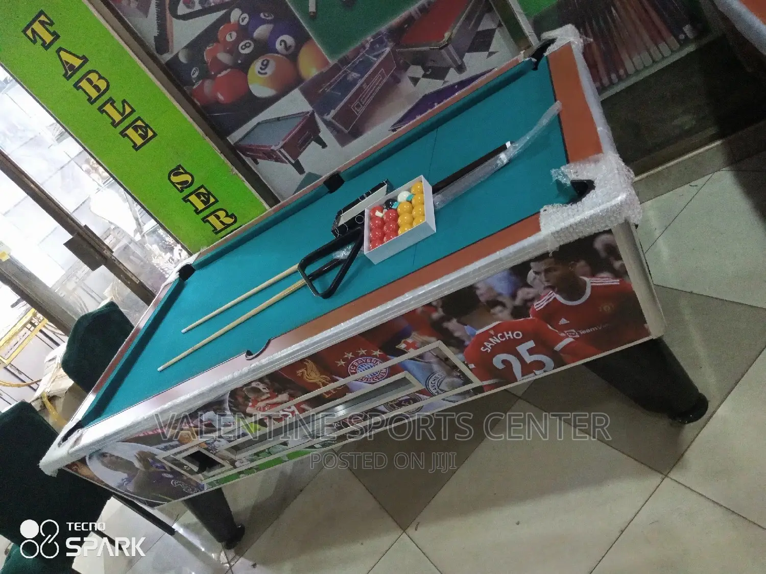 Pool Table With Slate Original Material