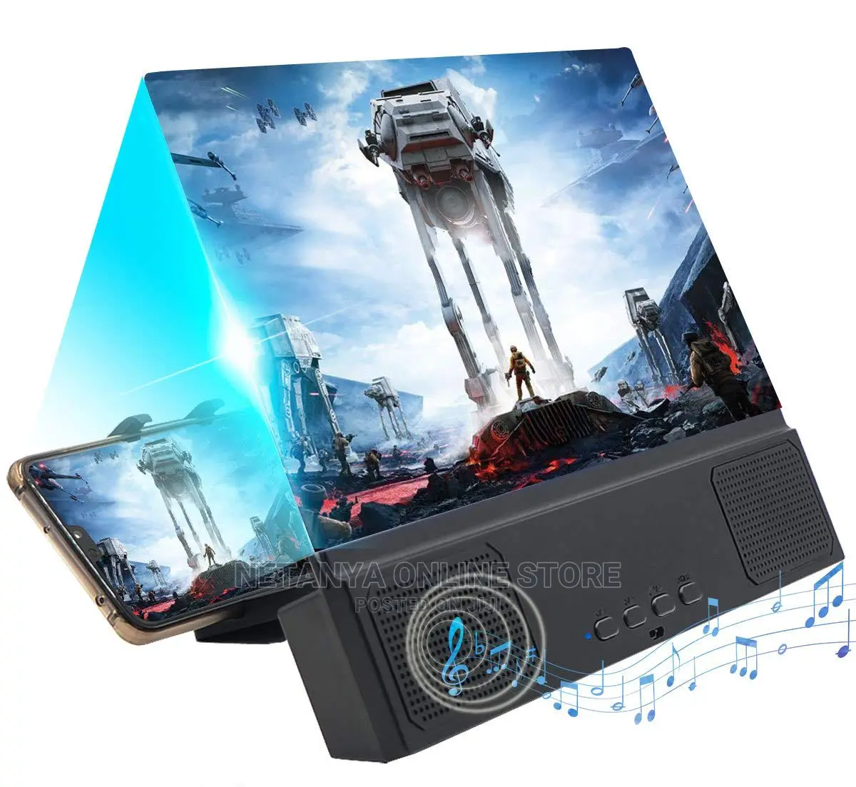 12inch Phone Screen Magnifier With Bluetooth Speaker.