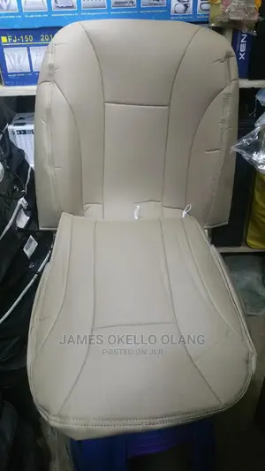 Car Seat Cover Leather Cream and Black Available