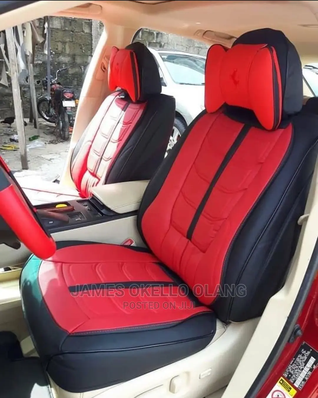 Universal Red 3D Seat Cover