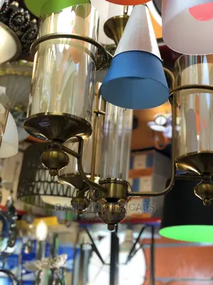 Golden 3glass Chandelier