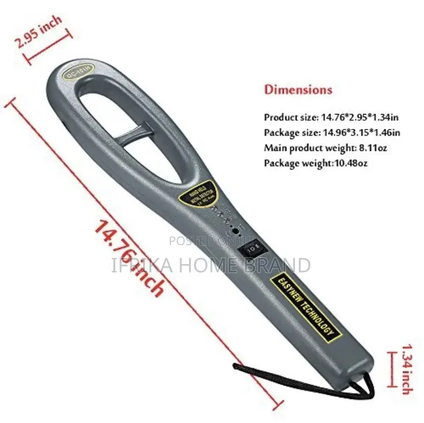 Metal Detector TERASCAN Security Hand Held Ultrasound