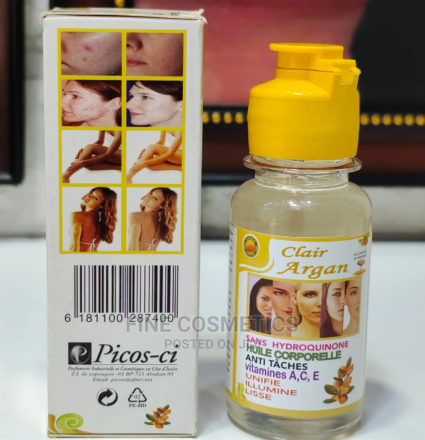 Clair Argan Hydroquinone Free Anti-Aging Whitening Body Oil