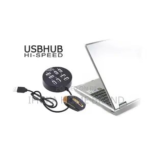 2.0 Circular 8-Port HUB Computer, Laptop Supports 1TB