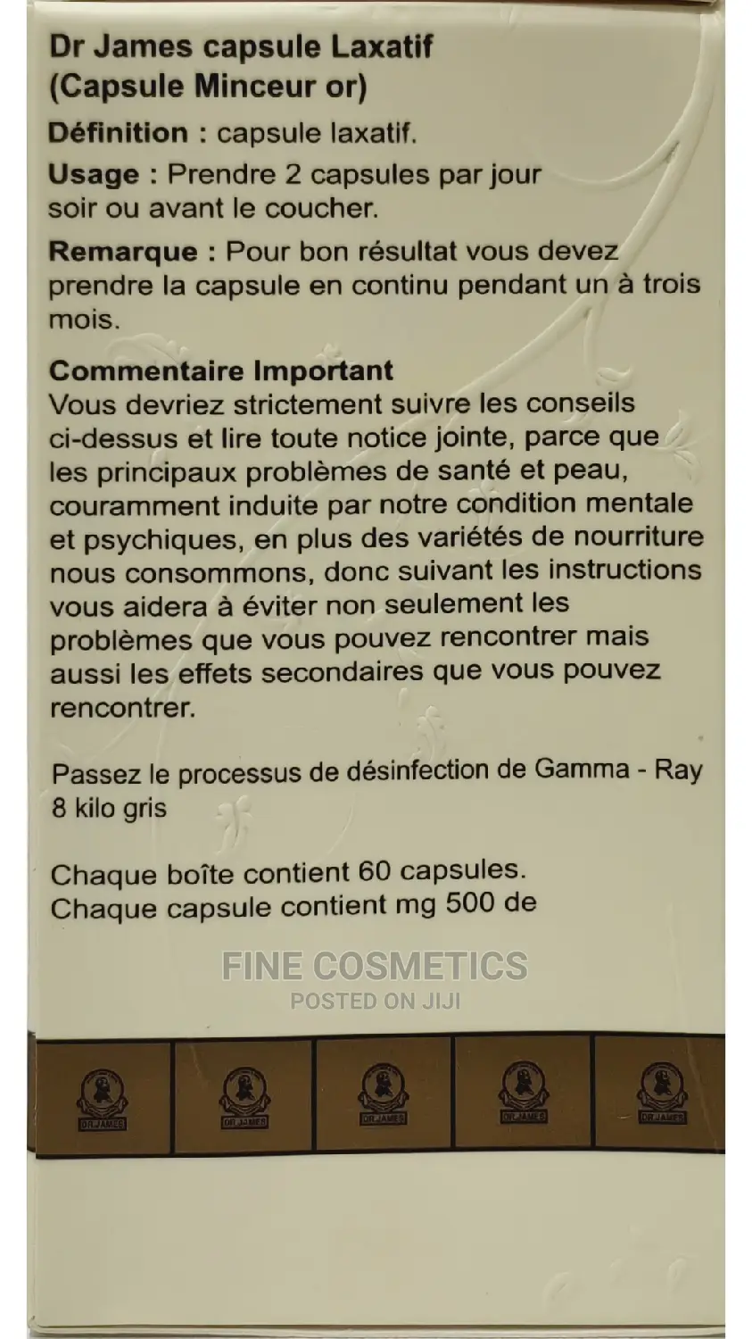 Dr James Laxative Slimming Gold Tabs Loss 3kg in 2 Weeks