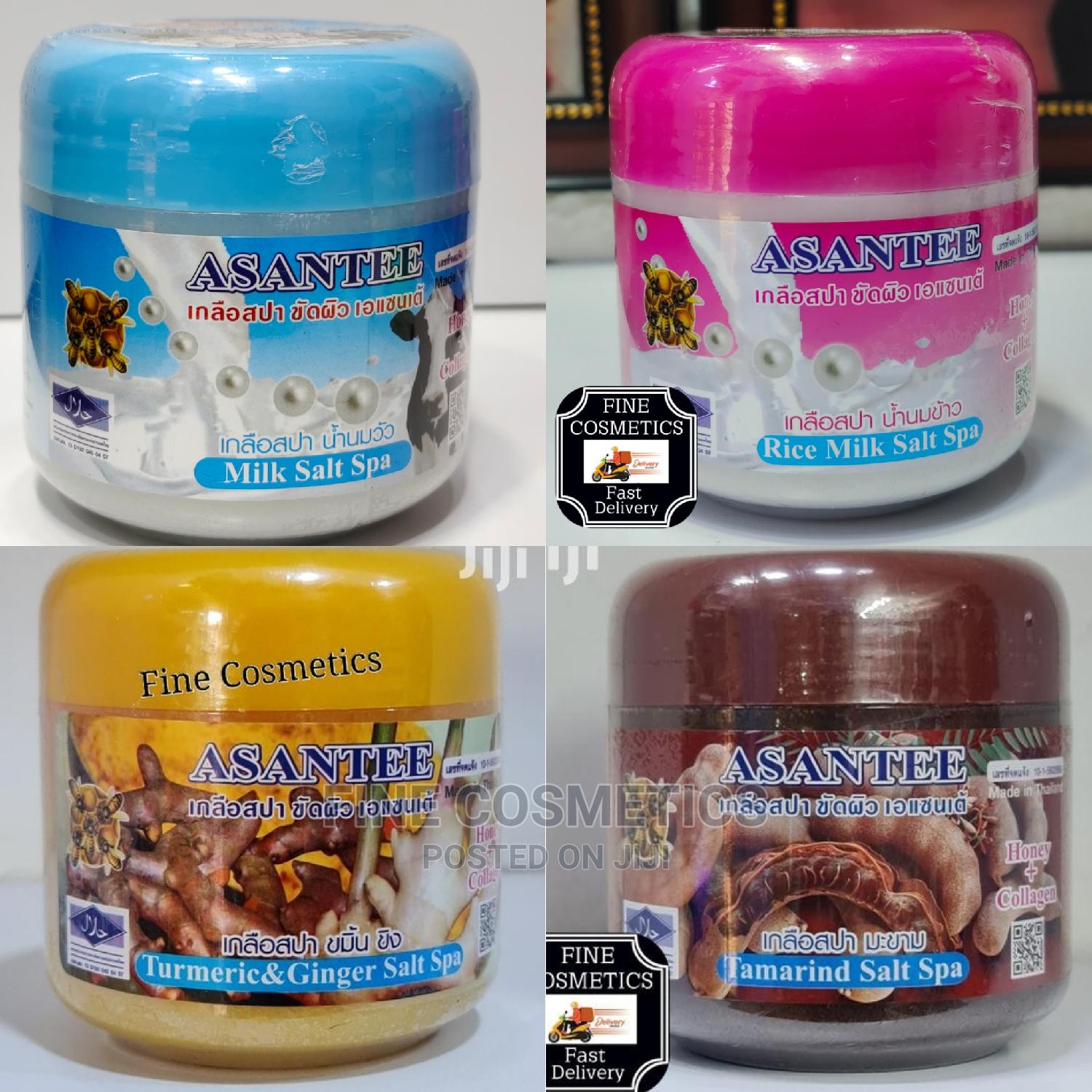 ORIGINAL Asantee Spa Salt Exfoliating Face and Body Scrubs in Central