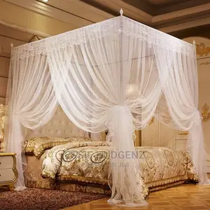 Four Big Stands Square Mosquito Net