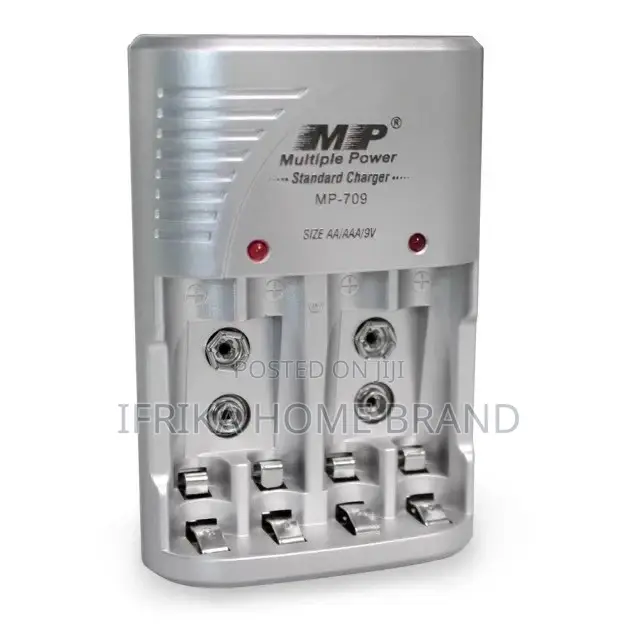 MP 709 Standard Battery Charger 4 Slots for AA AAA 9V