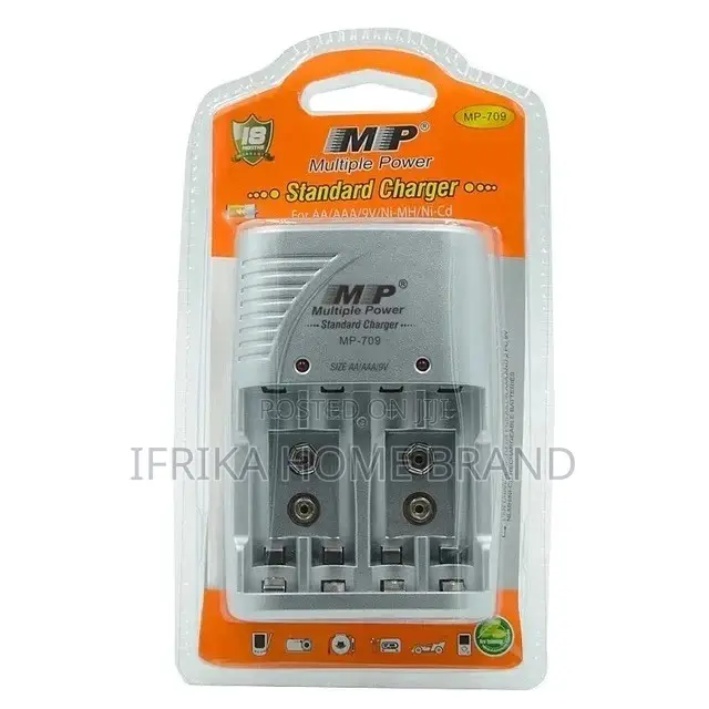 MP 709 Standard Battery Charger 4 Slots for AA AAA 9V